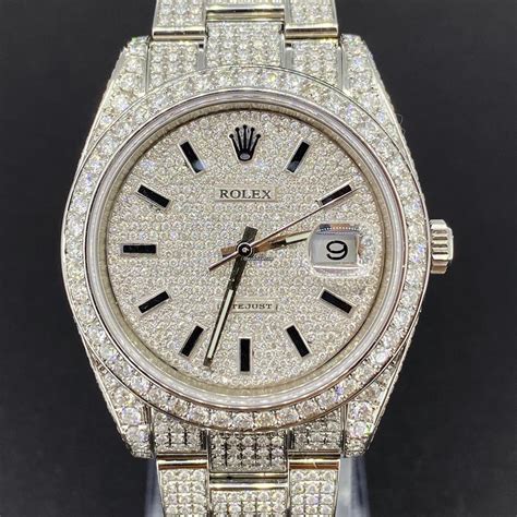 iced out rolex day date 41|iced out rolex watches.